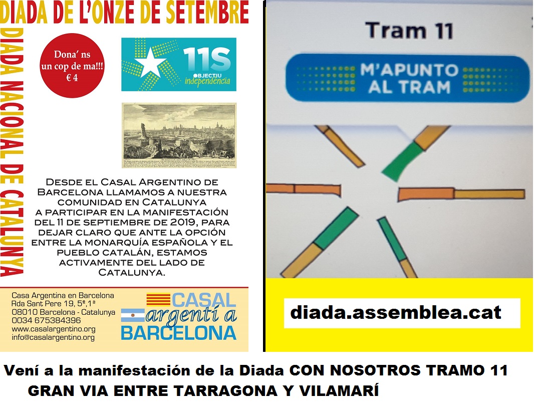 CONVOCATORIA DIADA 11 DE SETIEMBRE 2019